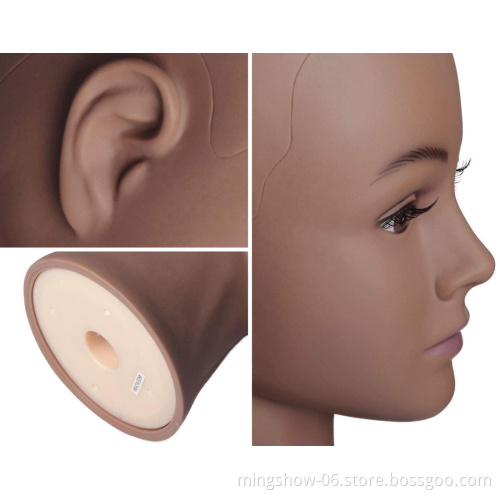 African Mannequin Head Without Hair For Making Wig Hat Display
